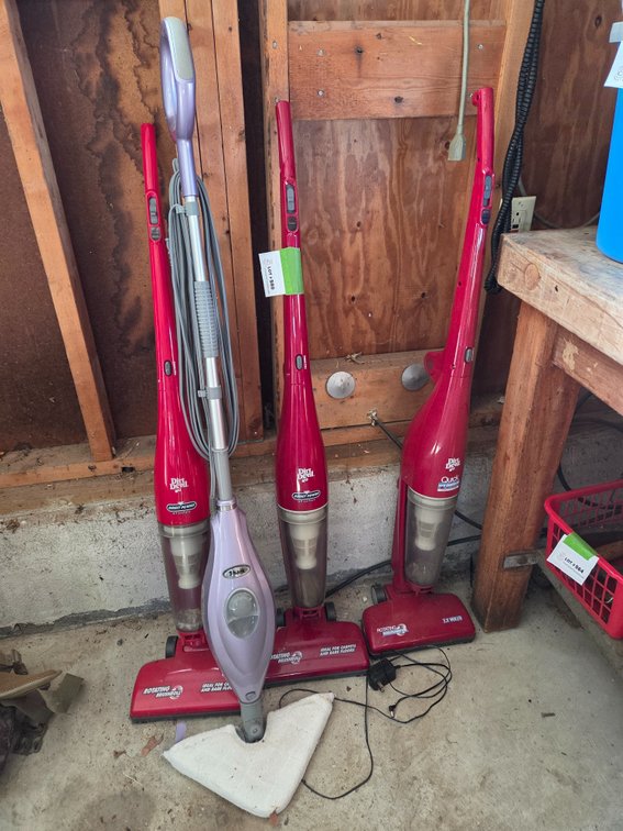 Bagless Stick Vacuums and Upright Steam Mop