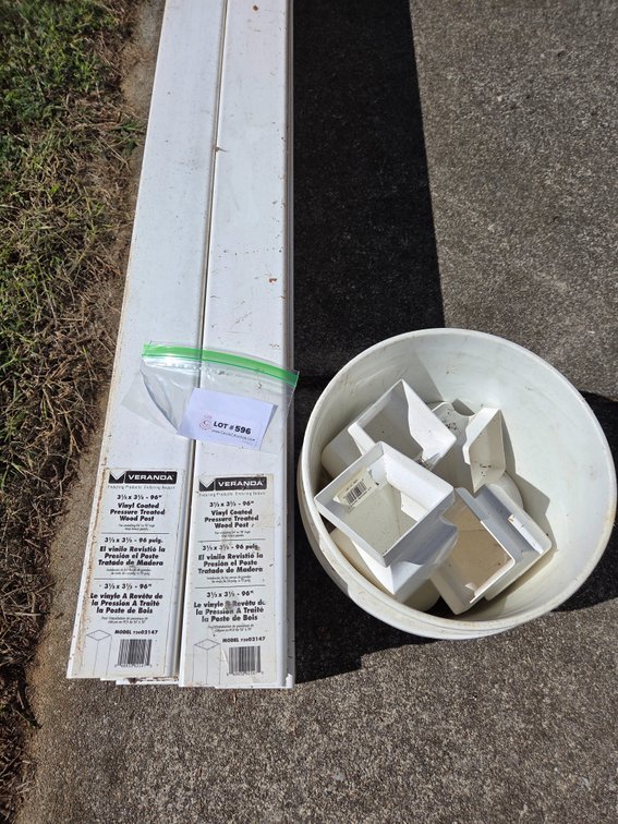 Vinyl-Coated Wood Fence Posts and Vinyl Post Caps