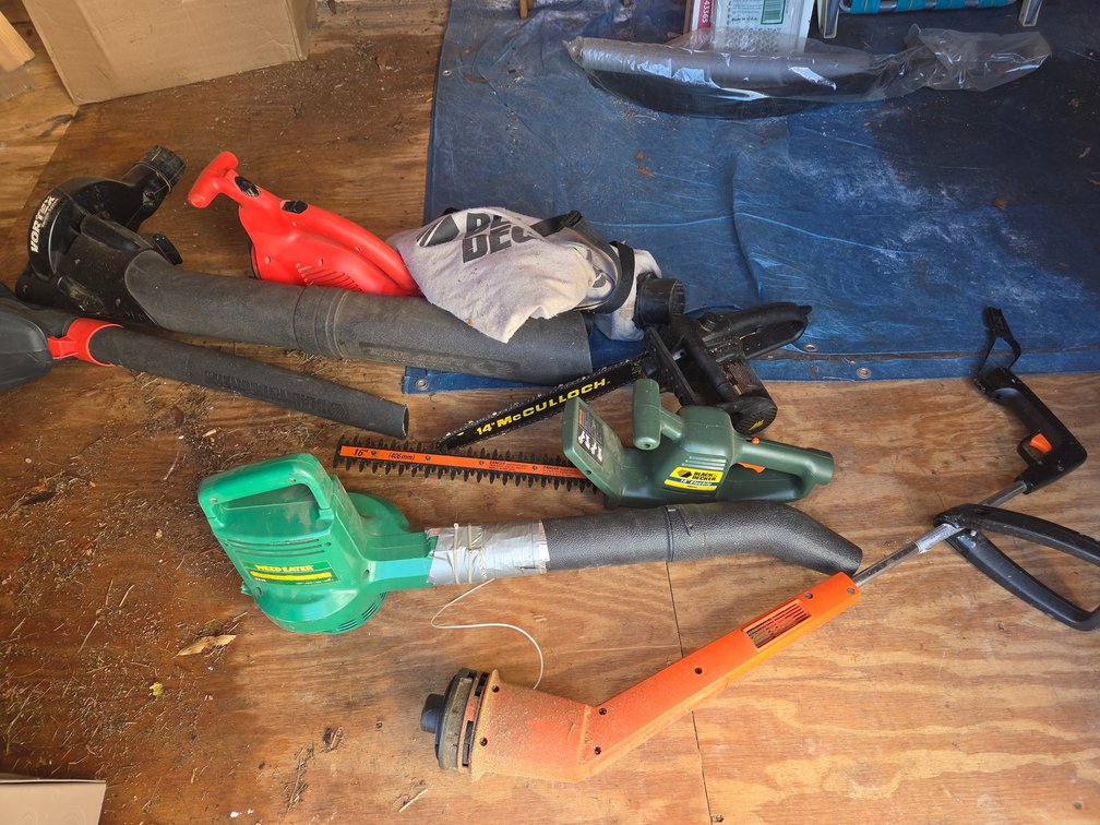 Electric Chainsaw, Leaf Blowers, and Trimmers