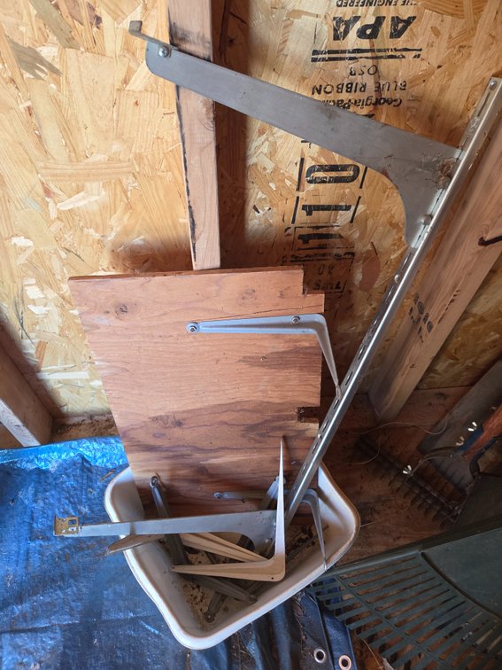 Metal Shelf Brackets, Shelving Standard, and Shelf Board