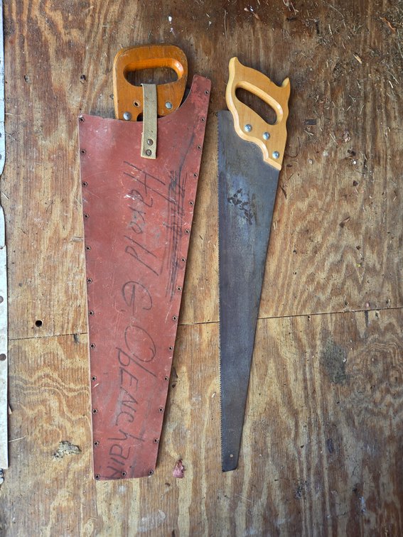 Wood-Handled Hand Saws with Protective Sheath