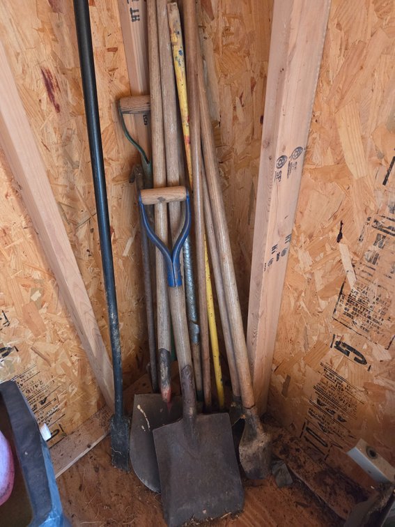 Shovels, Post Hole Digger, Digging Bar, and More