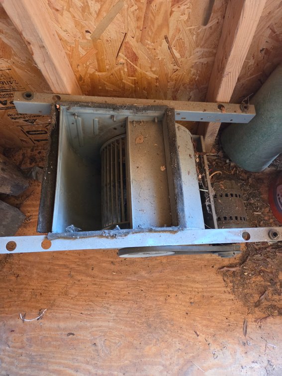 Belt-Driven Squirrel Cage Blower Fan Assembly with Motor