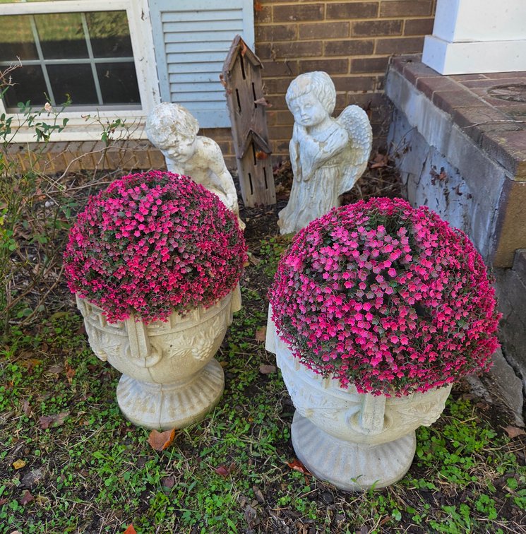 Cast Urn Planters, Garden Statues, and Wooden Insect Shelter