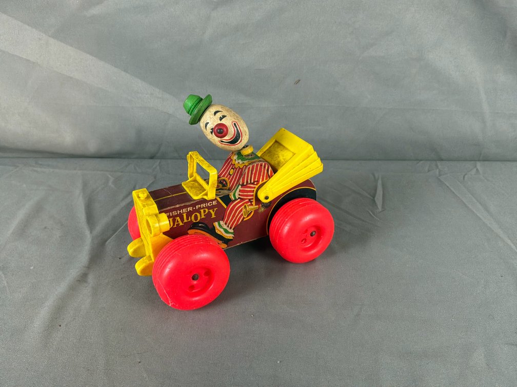 Fisher-Price 724 Jalopy Toy Car with Clown Driver