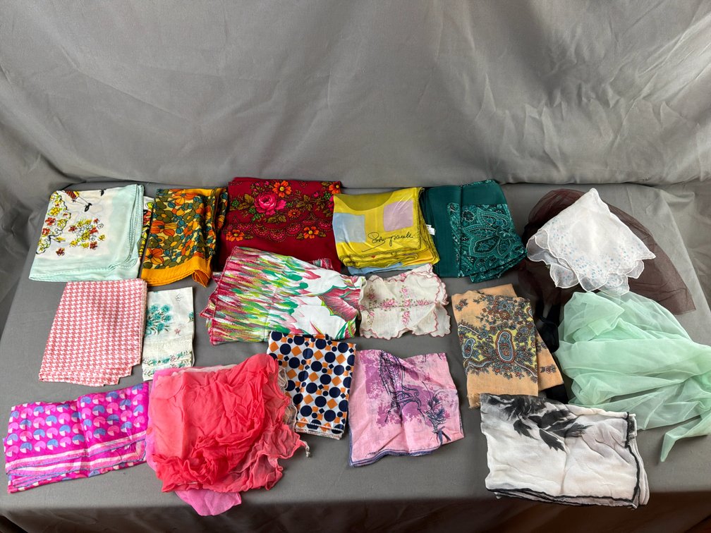 Printed Scarves, Handkerchiefs, and Shawl