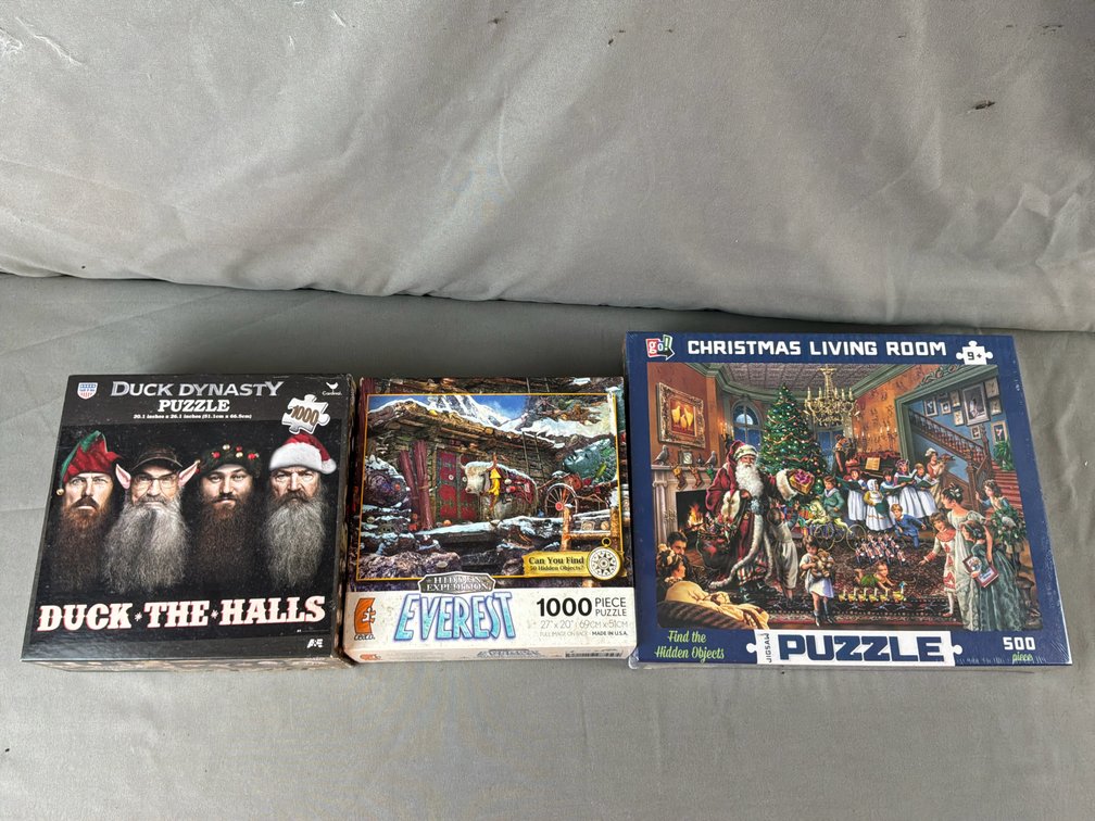 Duck Dynasty, Everest, and Christmas Jigsaw Puzzles