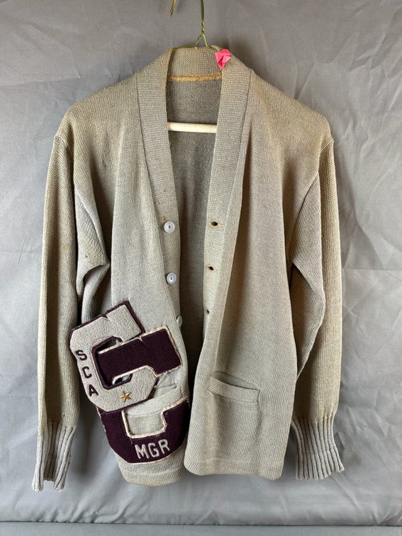 Central High School Knit Letterman Cardigan Sweater