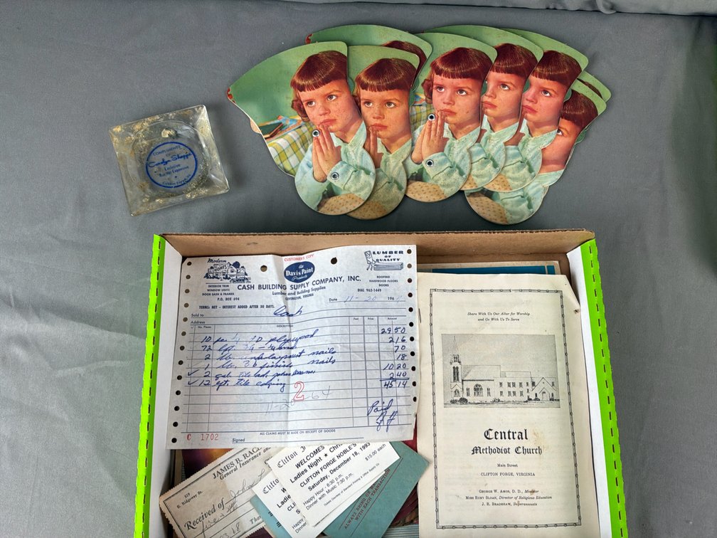 Clifton Forge, Virginia Ephemera and 1964 Advertising Calendar