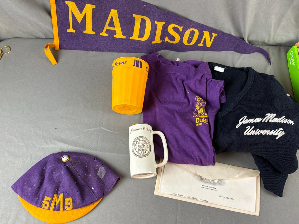 Madison College and James Madison University Memorabilia