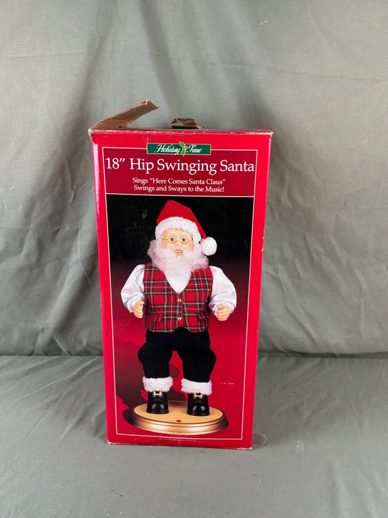 Holiday Time 18" Hip Swinging Santa Animated Figure