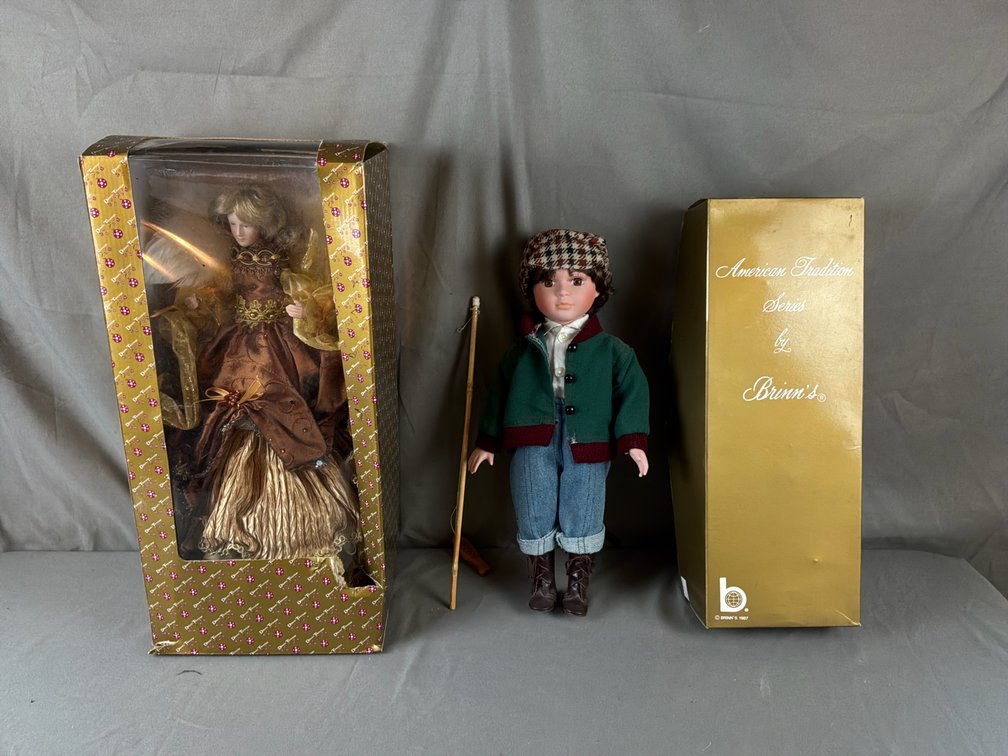Collectible Angel and Boy Dolls with Boxes