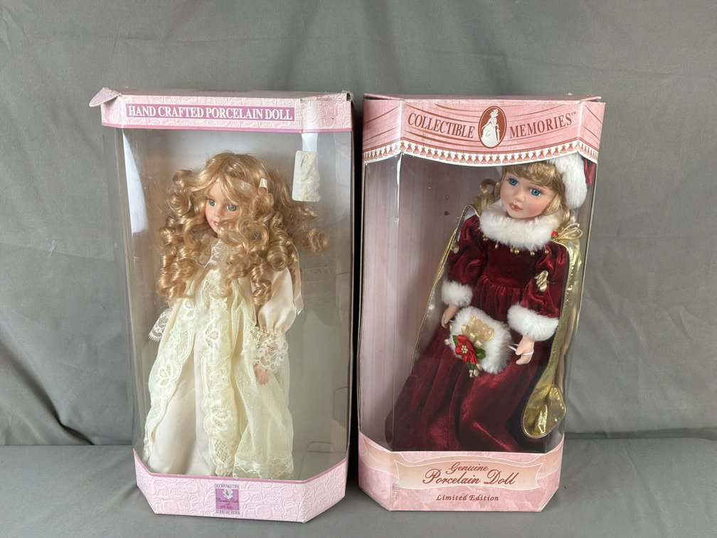 Collectible Memories Boxed Porcelain Dolls