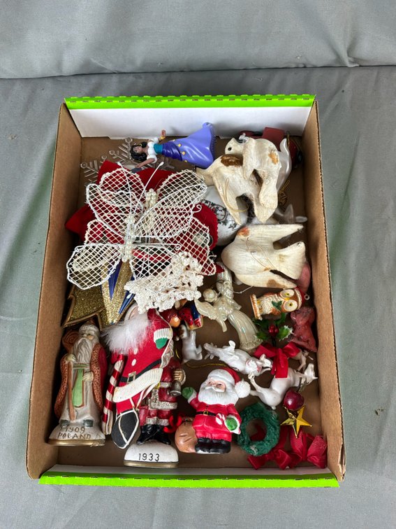 Santa Claus Figurines, Holiday Ornaments, and More