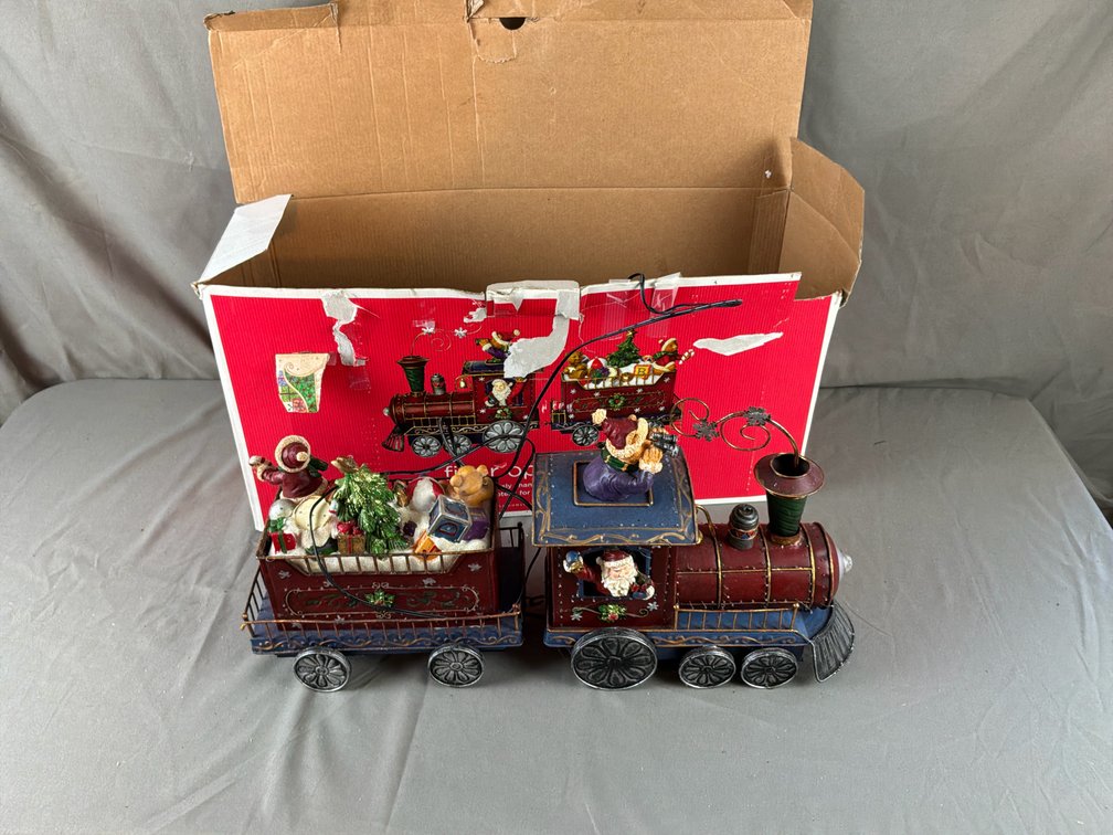 Fiber Optic Holiday Train Decoration with Box