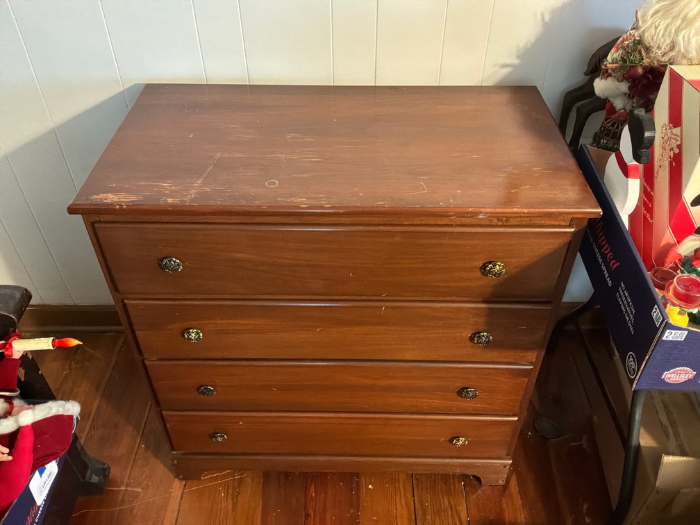 Four-Drawer Wood Chest of Drawers