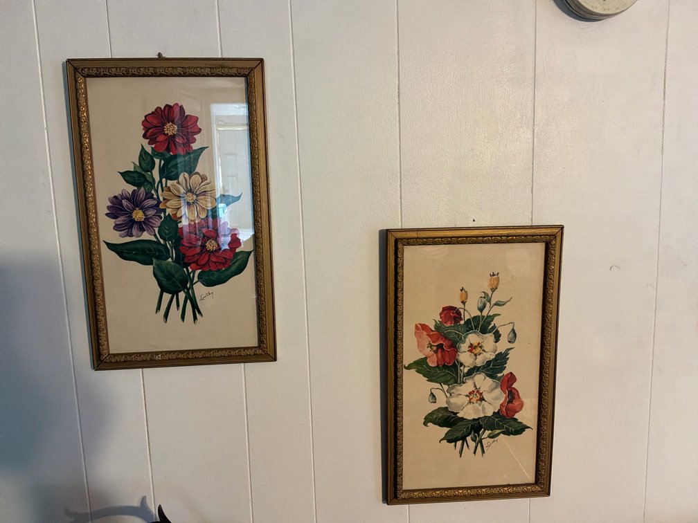 Luthy Framed Botanical Prints in Gold-Toned Frames