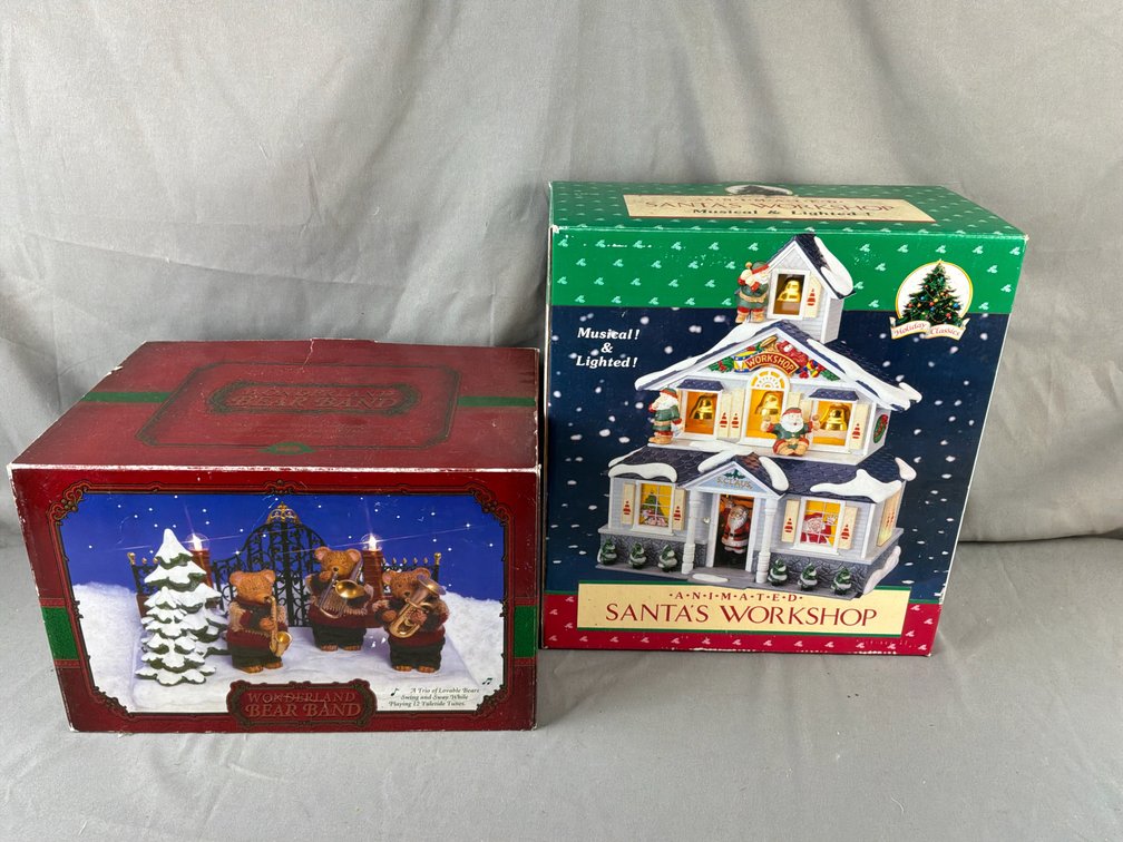Wonderland Bear Band and Santa's Workshop Animated Displays