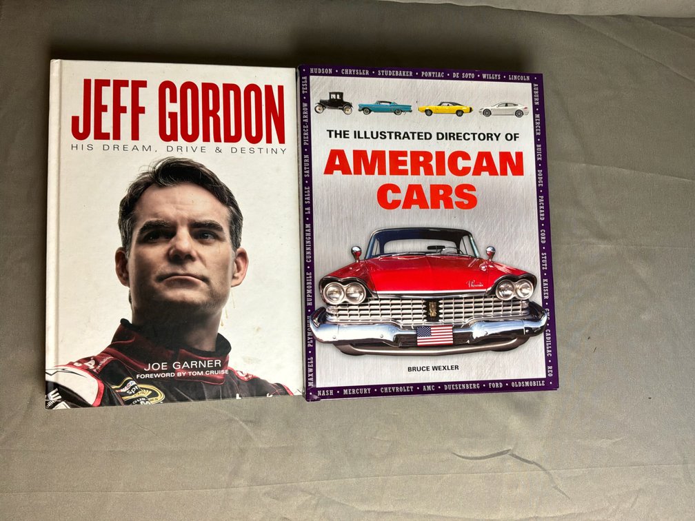 American Cars and Jeff Gordon Hardcover Books