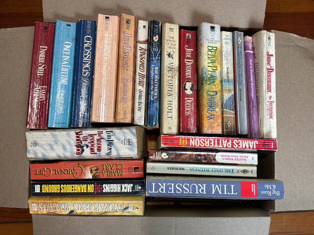 Paperback and Hardcover Novels and Nonfiction Books