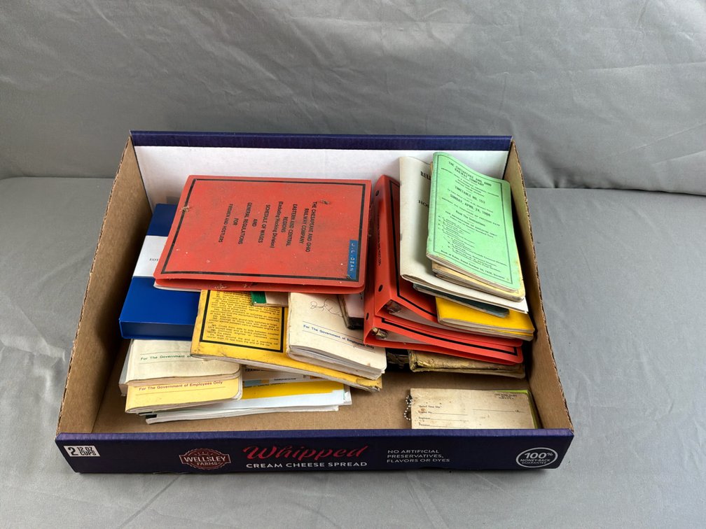 Railroad Employee Timetables, Rulebooks, and Manuals