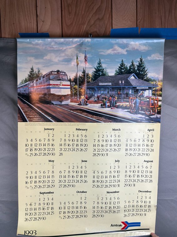 Amtrak Calendar, Railway Documents, Signal Charts, and More