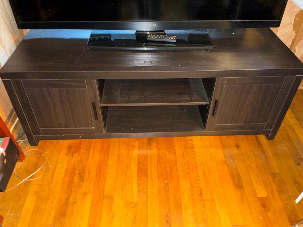 Dark Espresso Finish Media Console Cabinet