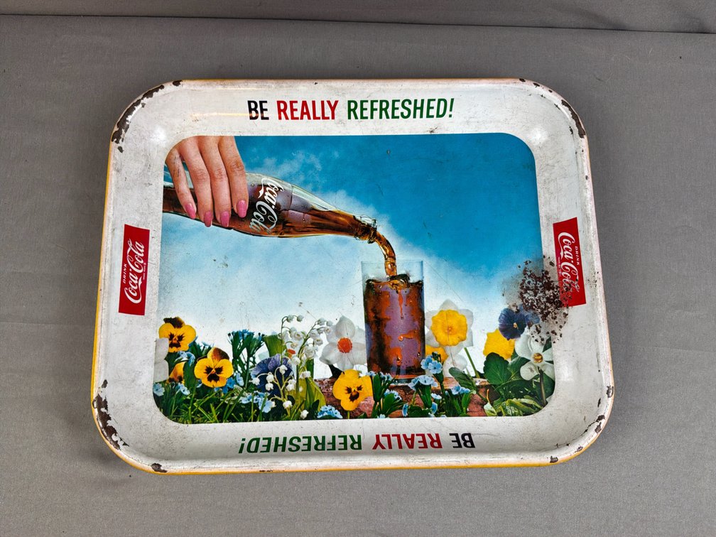 Coca-Cola Be Really Refreshed Metal Serving Tray
