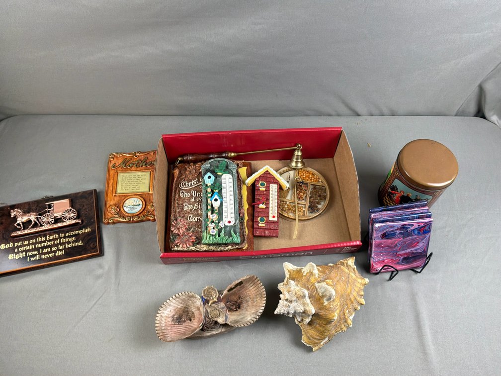 Decorative Wall Plaques, Thermometers, and Home Accents