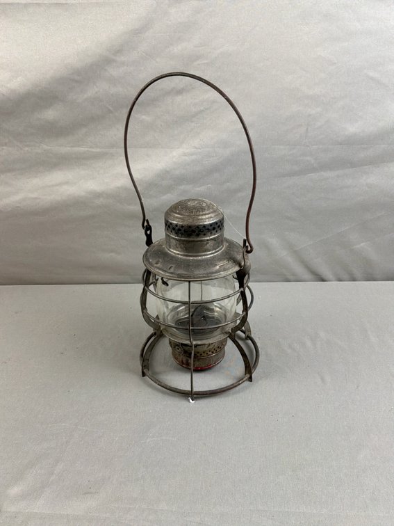 Dietz Metal Lantern with Clear Glass Globe