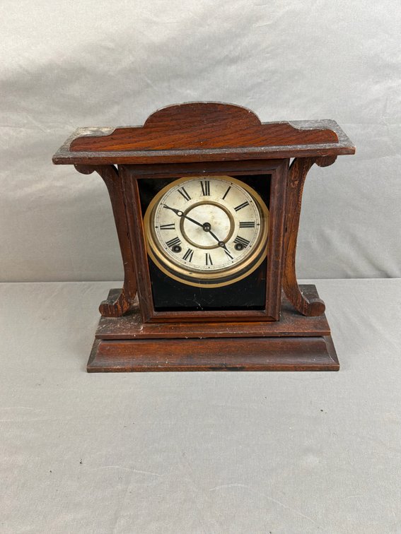 The E. Ingraham Co. Wooden Mantel Clock
