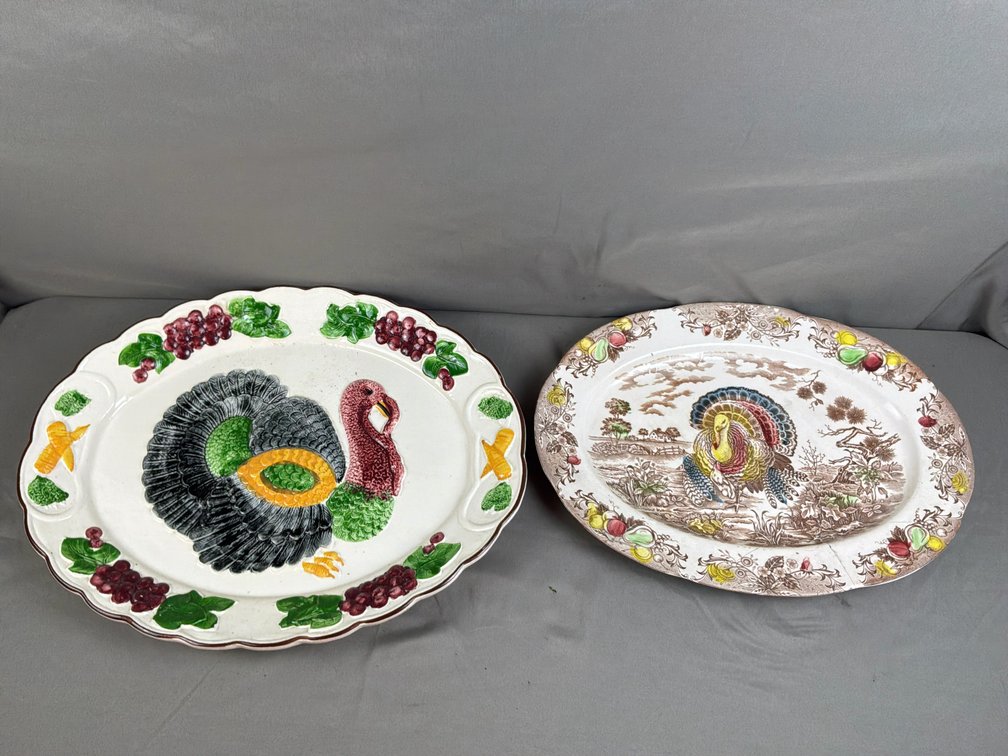 Ceramic Oval Turkey Serving Platters