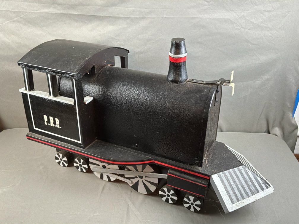 Handcrafted Steam Locomotive Novelty Mailbox