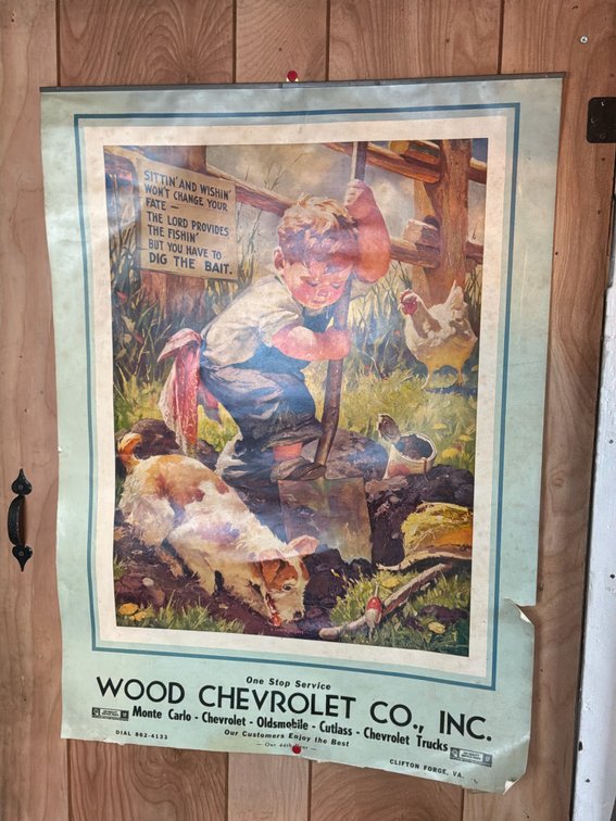Wood Chevrolet Co., Inc. Dealership Advertising Poster