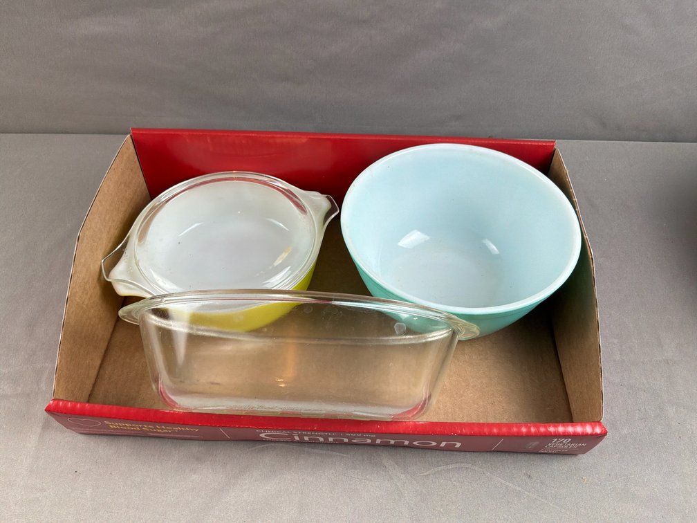 Glass Mixing Bowl, Casserole Dish, and Bakeware