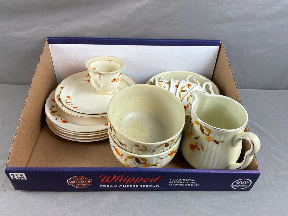 Hall Autumn Leaf Pattern Ceramic Tableware