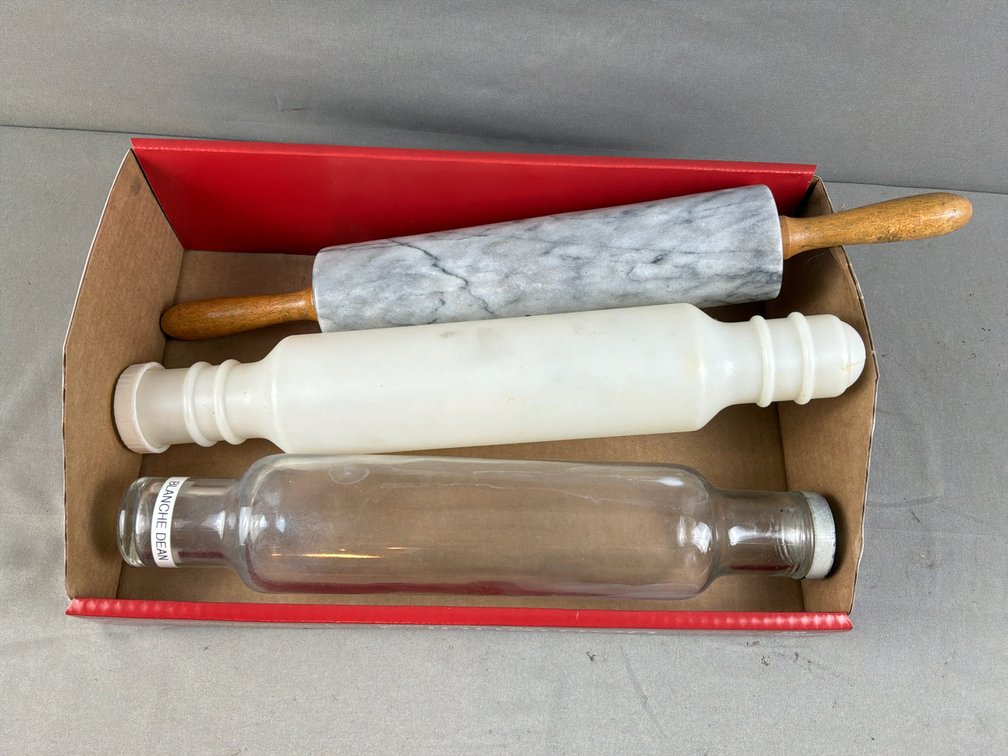 Marble and Glass Rolling Pins