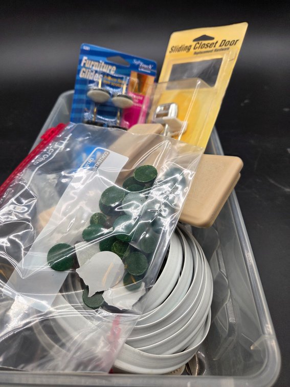 Closet Door Hardware, Furniture Glides, and Weatherstripping