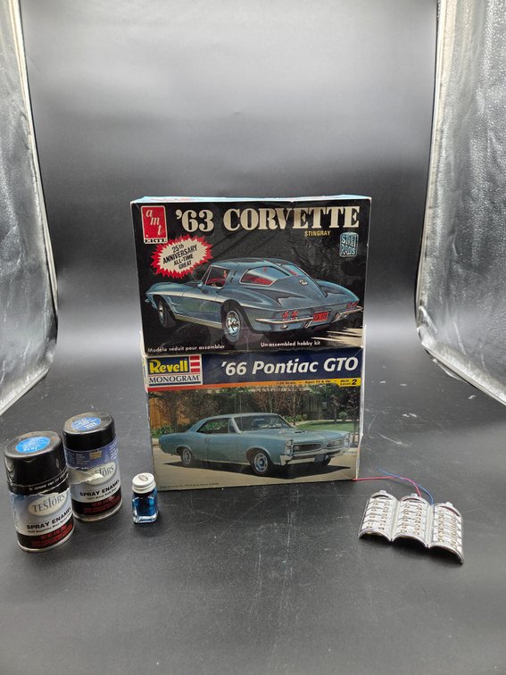 Plastic Model Car Kits, Enamel Paint, and More