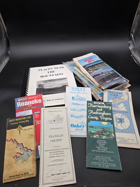 Virginia Maps, Street Guides, and Local History Book