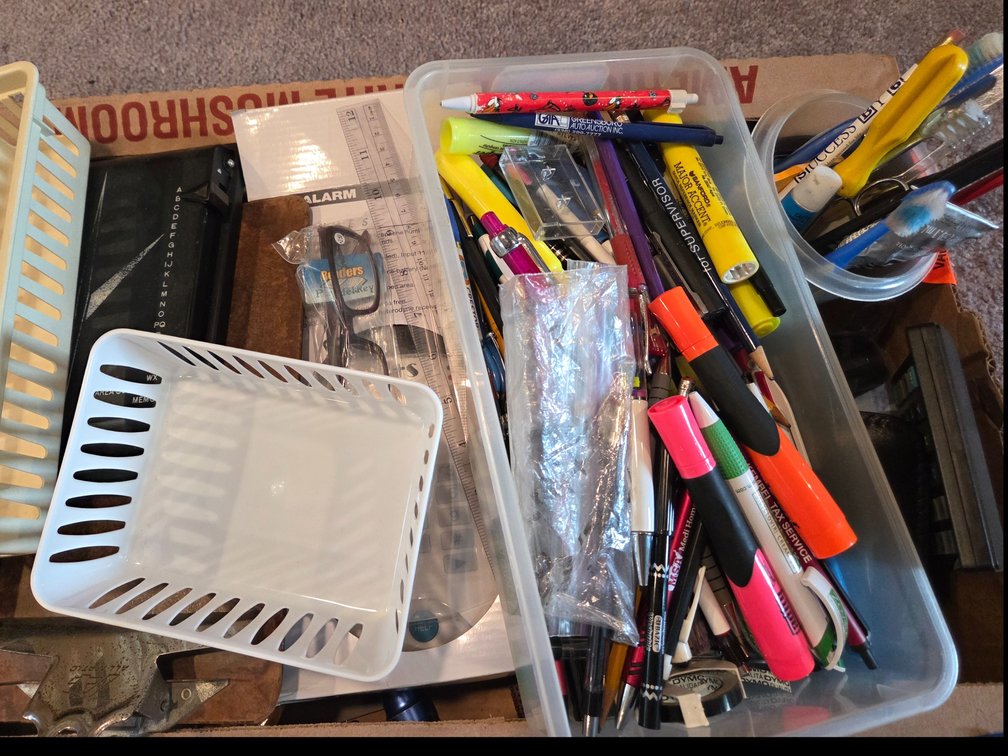 Office Supplies, Desk Organizers, Paper Punch, and Media