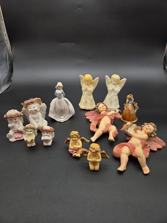 Angel and Cherub Figurines and Molded Wax Candles