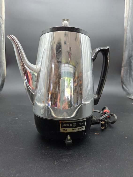 General Electric Chrome Electric Percolator Coffee Pot