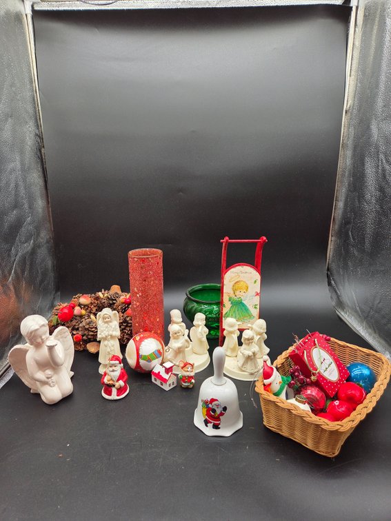 Christmas Holiday Decor Figurines, Bell, and Ornaments