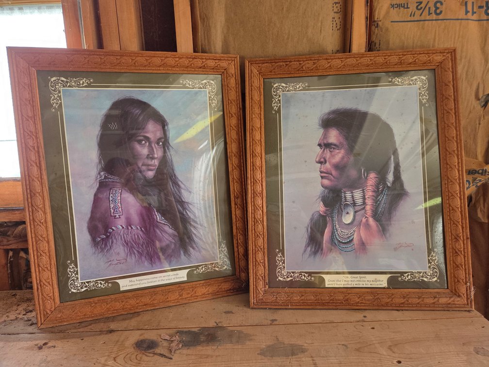 Bill Hampton Framed Native American Portrait Prints