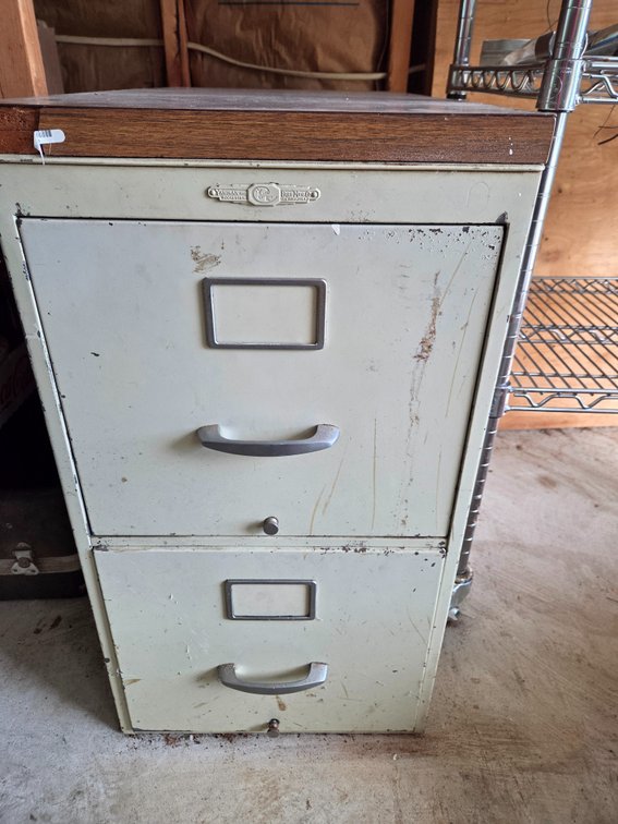 Yawman and Erbe Two-Drawer Metal Filing Cabinet