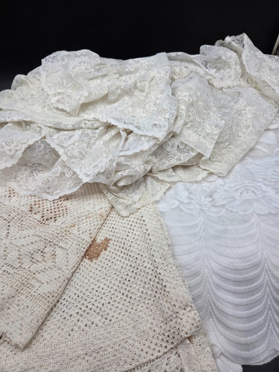 Lace Curtains, Crocheted Textiles, and More
