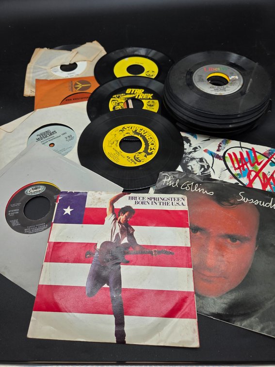7-Inch 45 RPM Vinyl Records and Picture Sleeves
