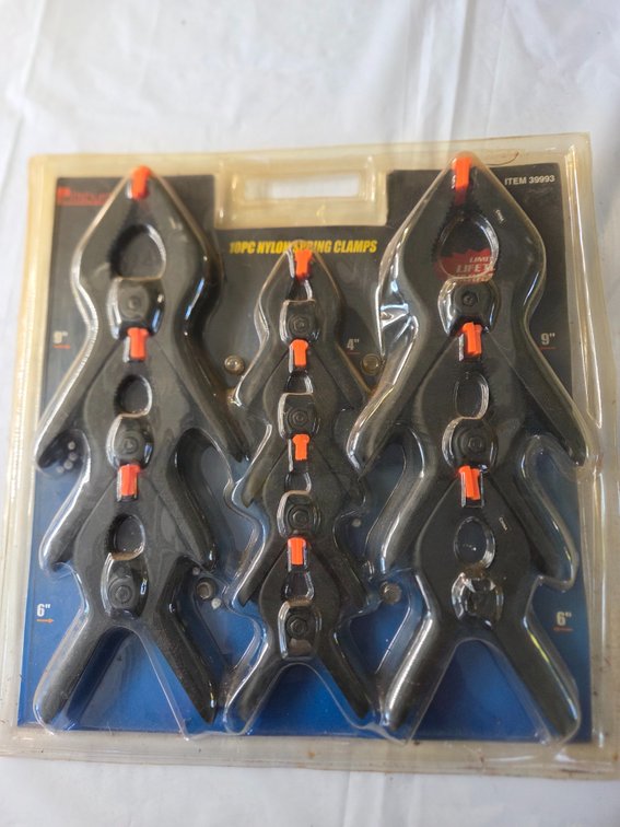 Pittsburgh Item 39993 10-Piece Nylon Spring Clamp Set