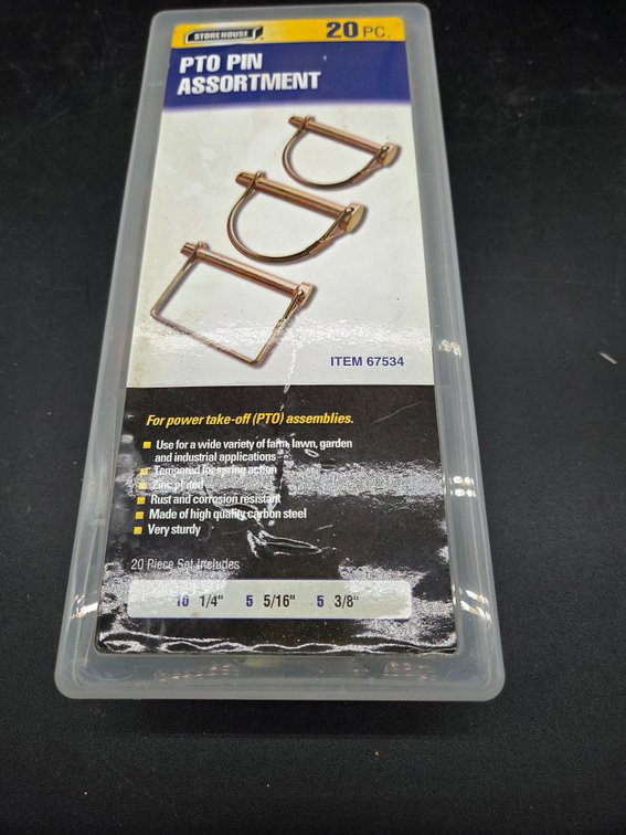 Storehouse Item 67534 20-Piece PTO Pin Assortment